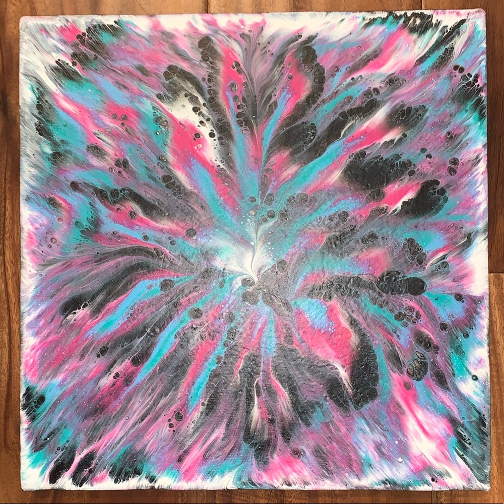 10”x10” Original Acrylic Pour Art